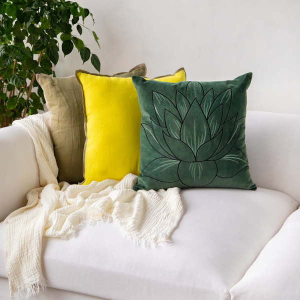 Emerald Velvet Cushion Cover