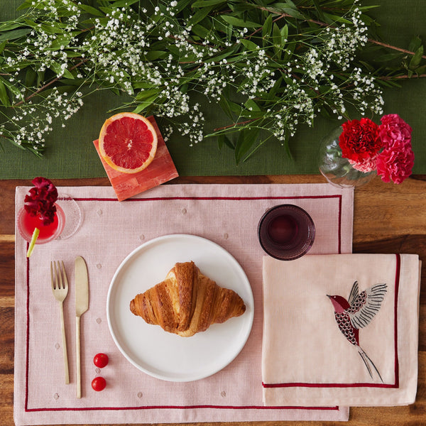 Scarlet Placemat & Napkin