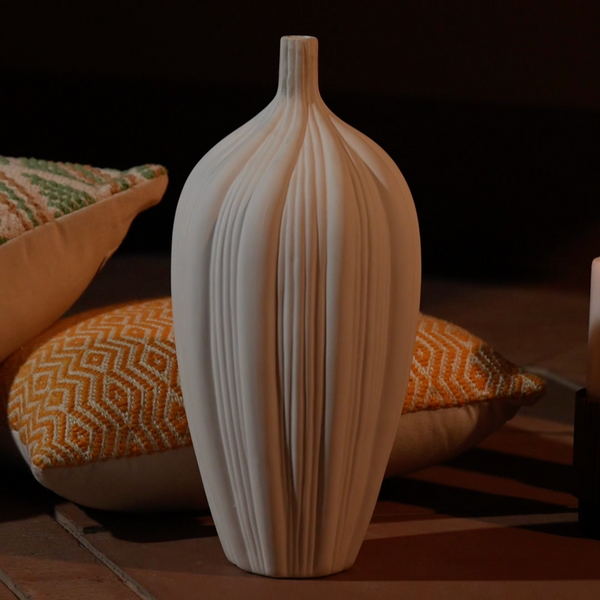 Contemporary Striped Vase